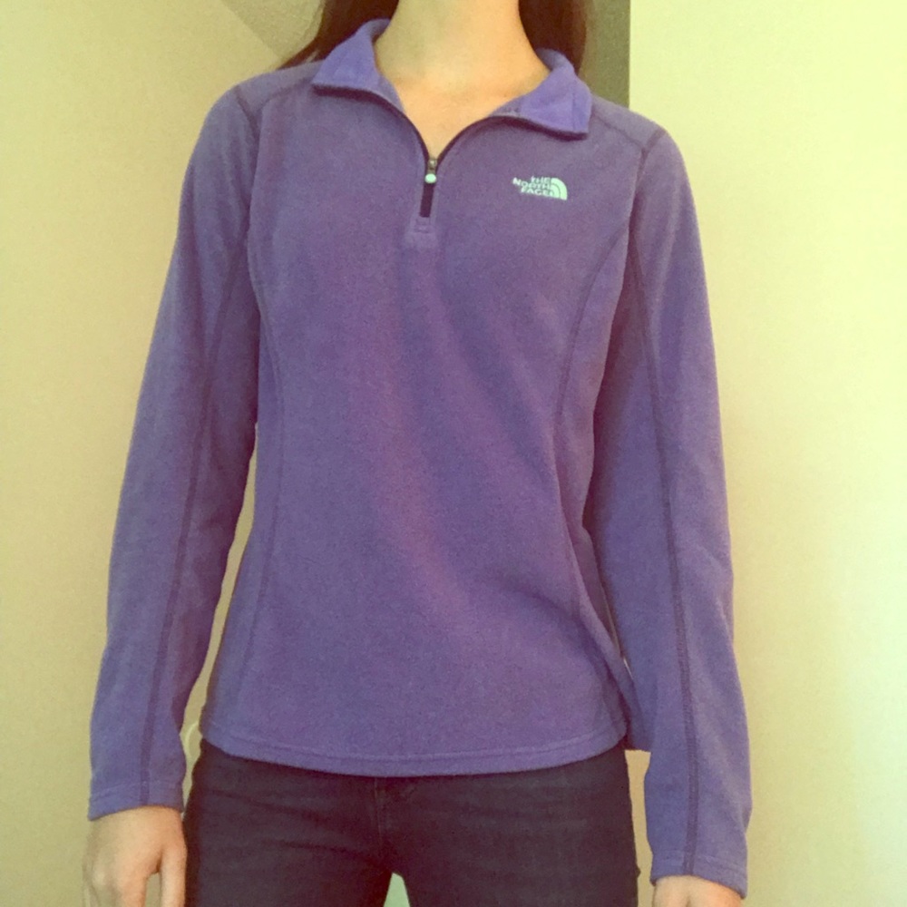 Purple North Face sweater
